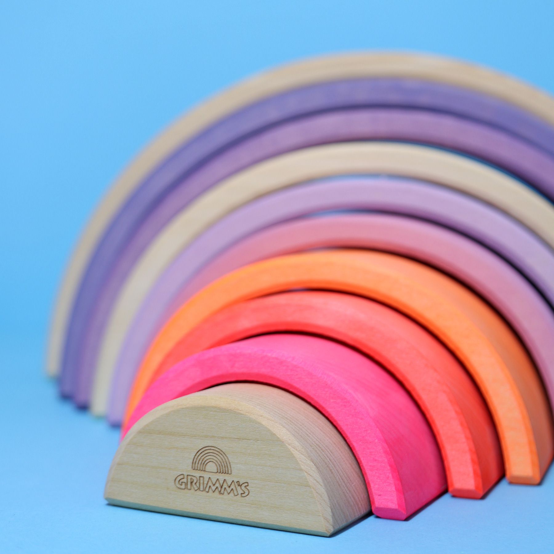 Grimm's Arcobaleno 10 Pezzi Legno Neon Pink