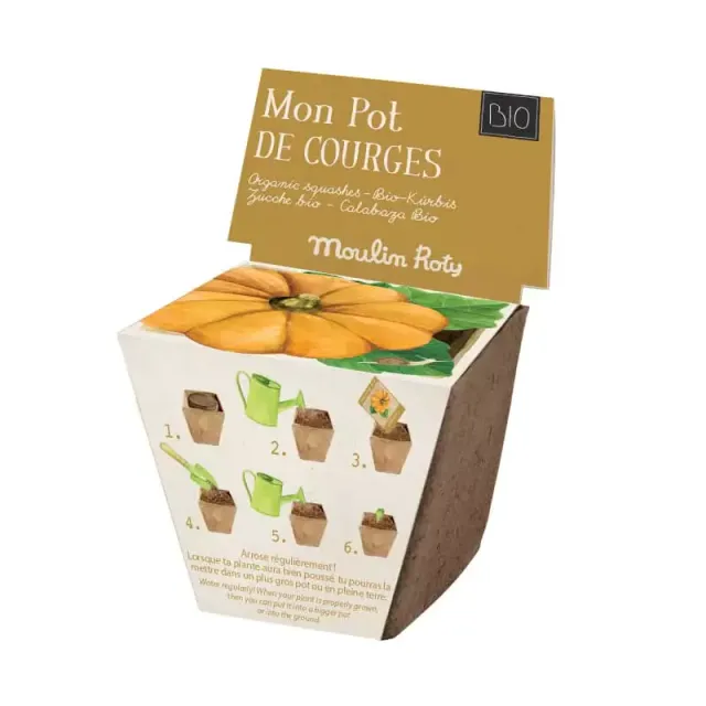 Moulin Roty Le Jardin Kit Vaso Semi Zucca