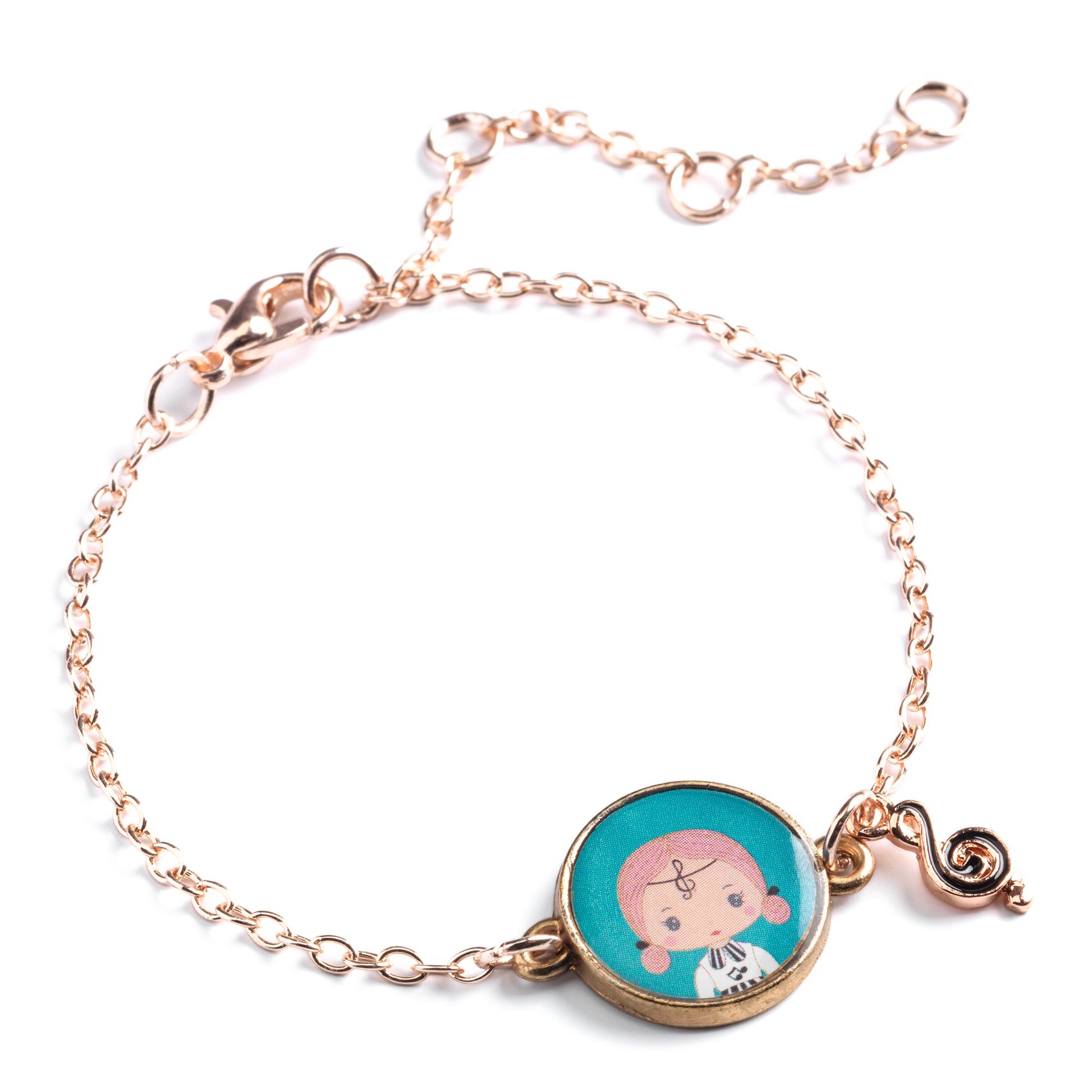 Djeco Tinyly Sidonie braccialetto oro con medaglione