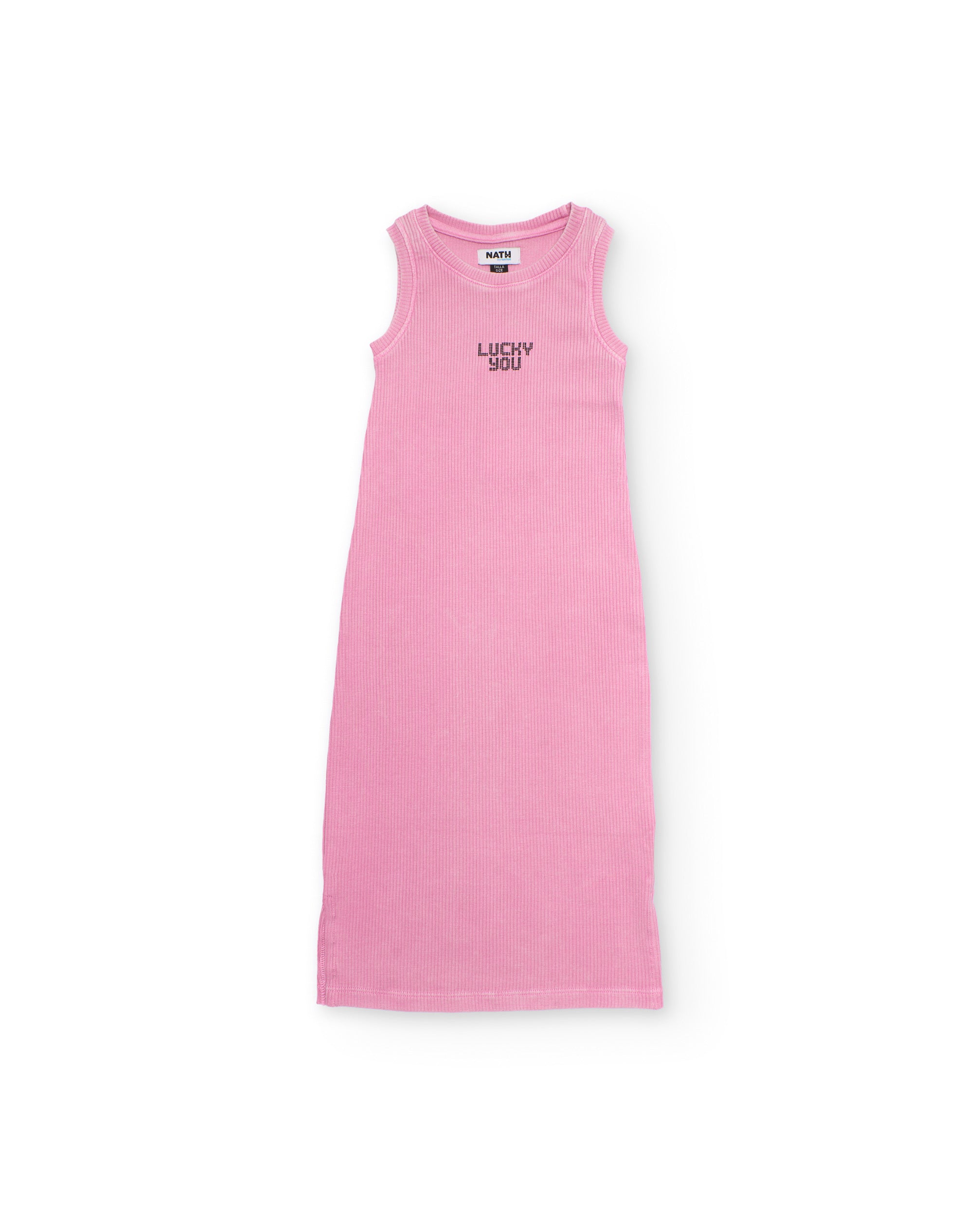 Tuc Tuc vestito bambina rosa a coste Lucky You