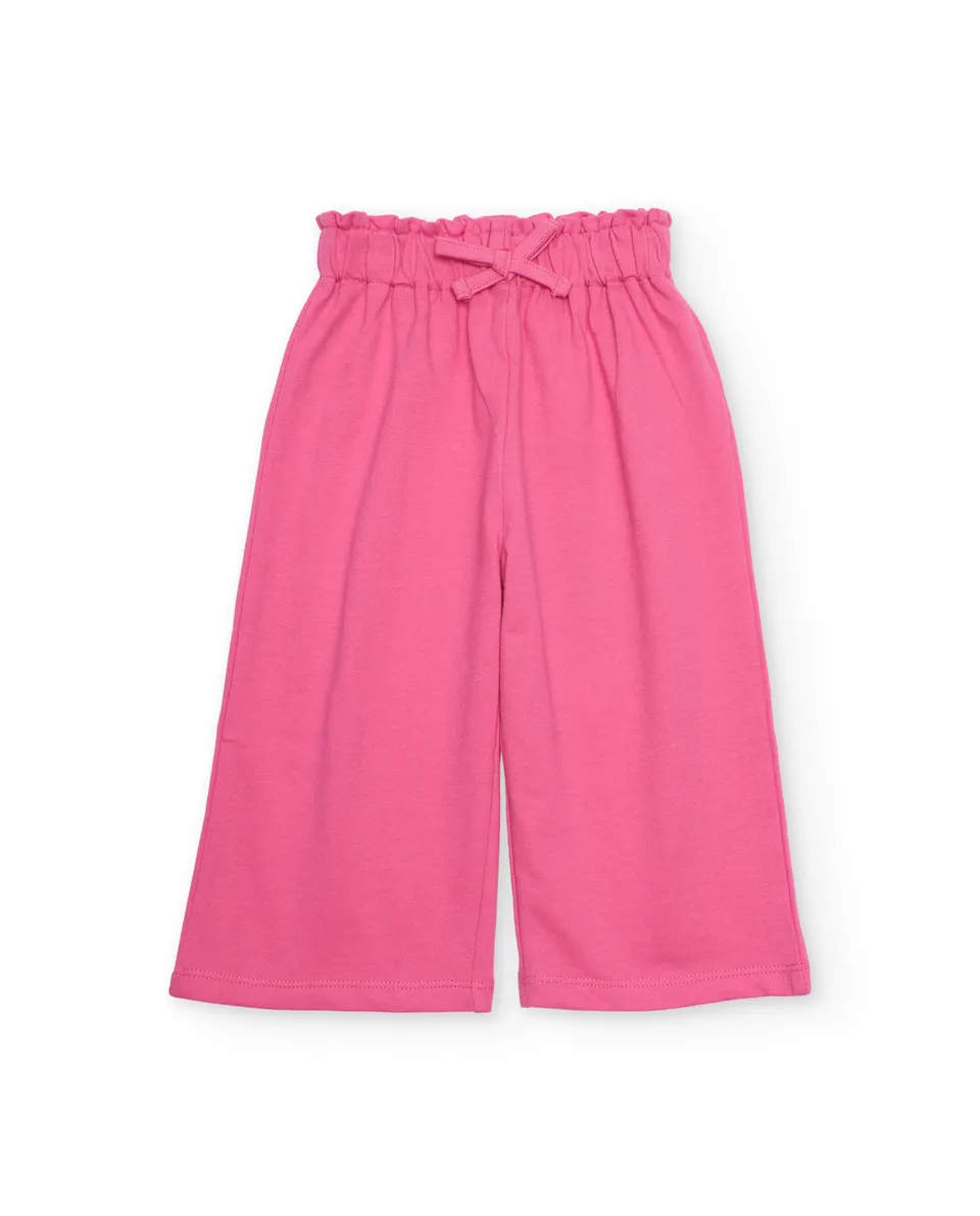 Tuc tuc culotte bambina rosa in jersey