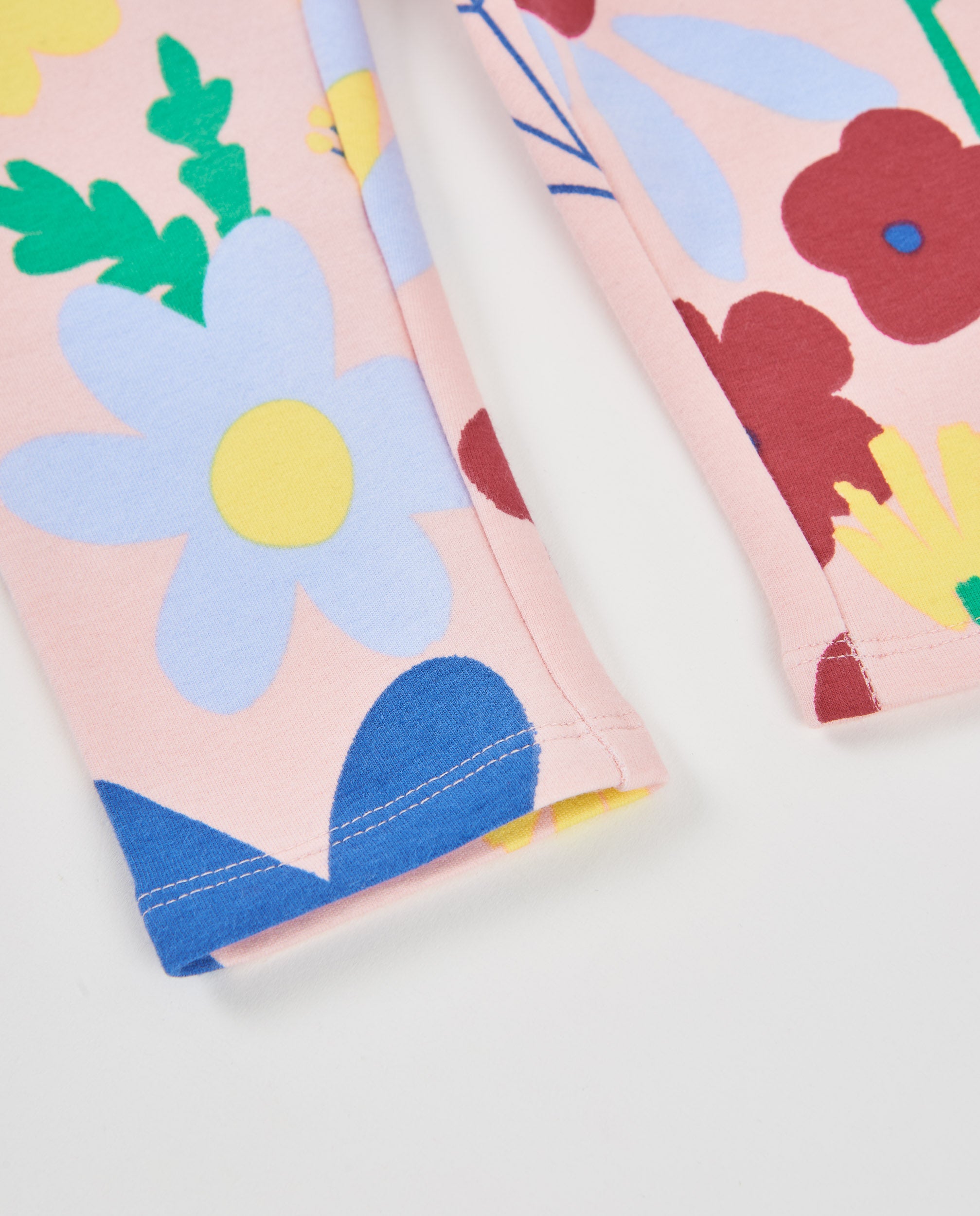 Tuc Tuc leggings bambina rosa chiaro felpati a fiori