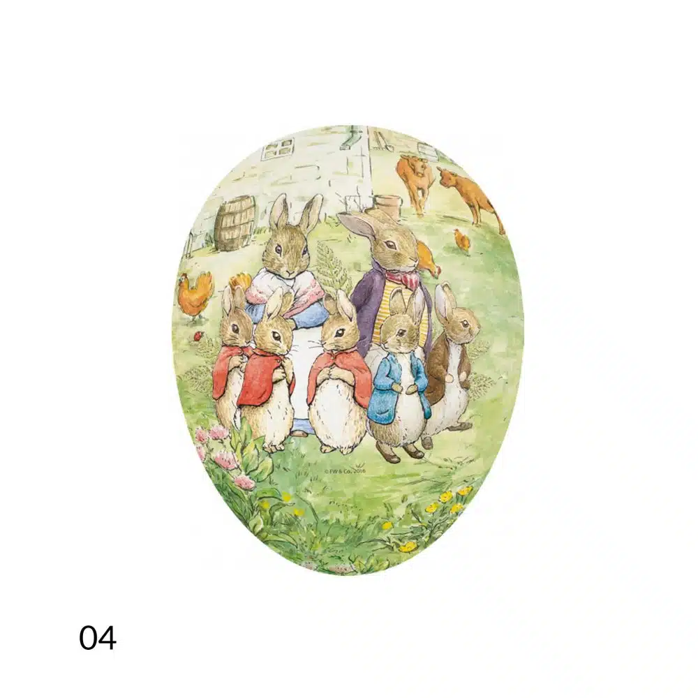 Nestler Beatrix Potter uovo di Pasqua 25 cm in cartone