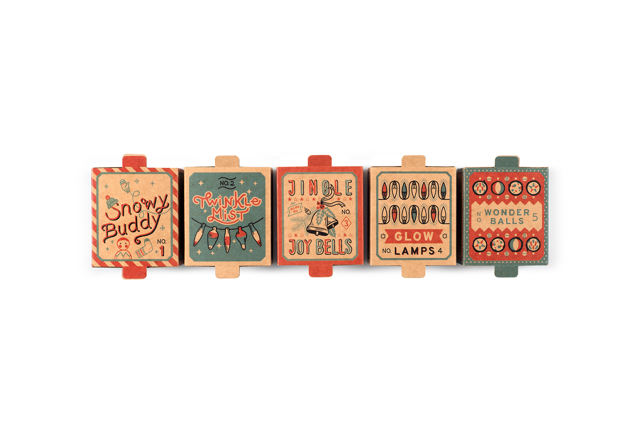 Snowy Buddy Ornaments N.1 decorazioni legno 3 pezzi