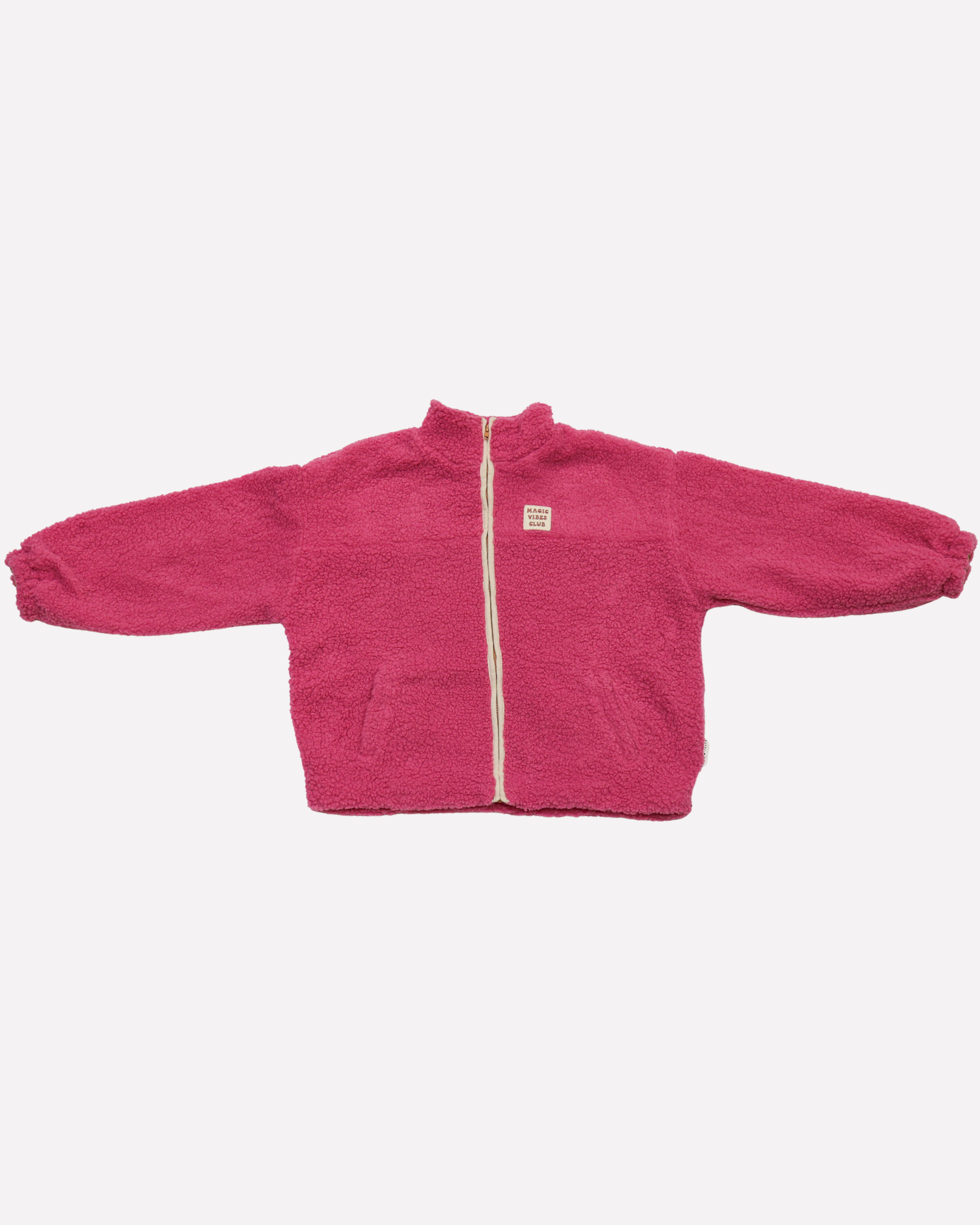 Ella and Rapha Cherry Jacket giacca teddy rosa taglia unica calda