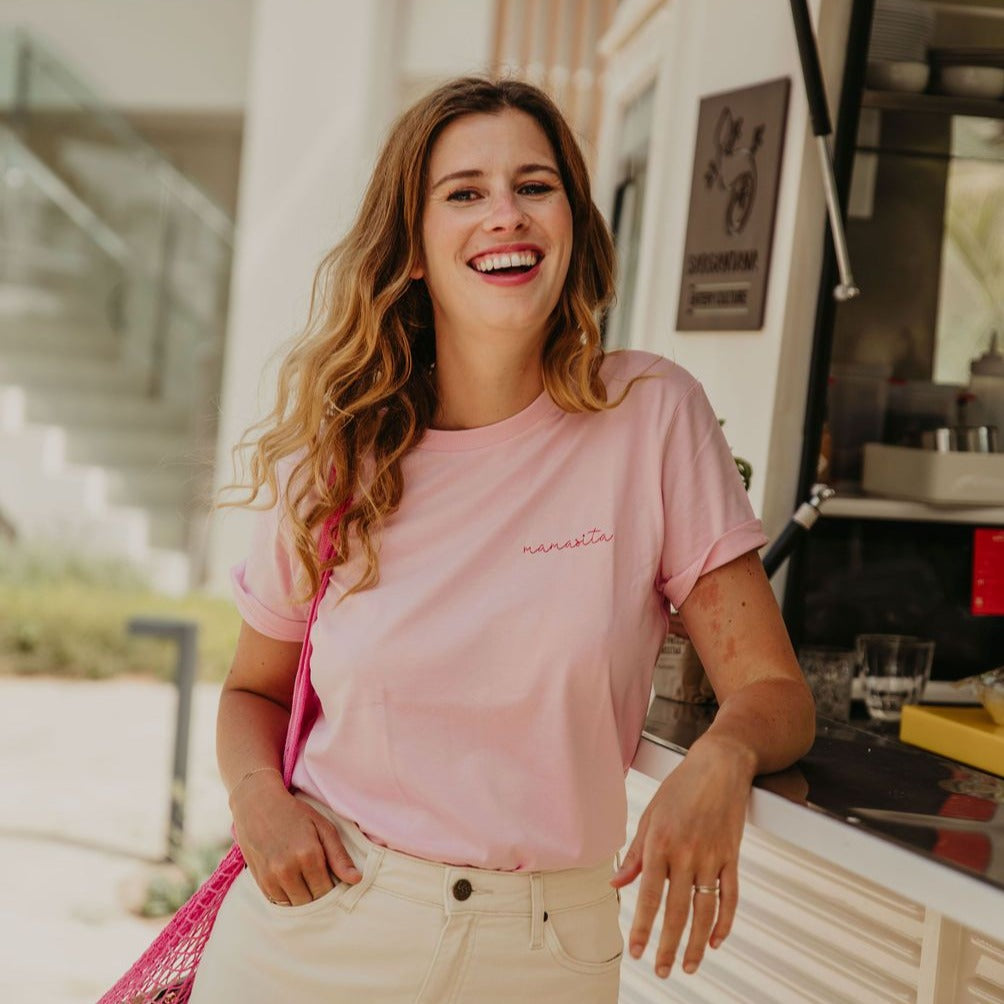 Ella and Rapha MAMASITA t-shirt donna rosa in cotone