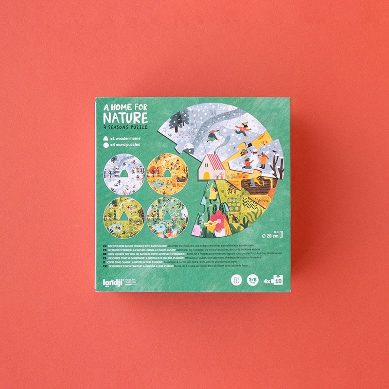 Londji A Home for Nature puzzle 4 stagioni impilabile