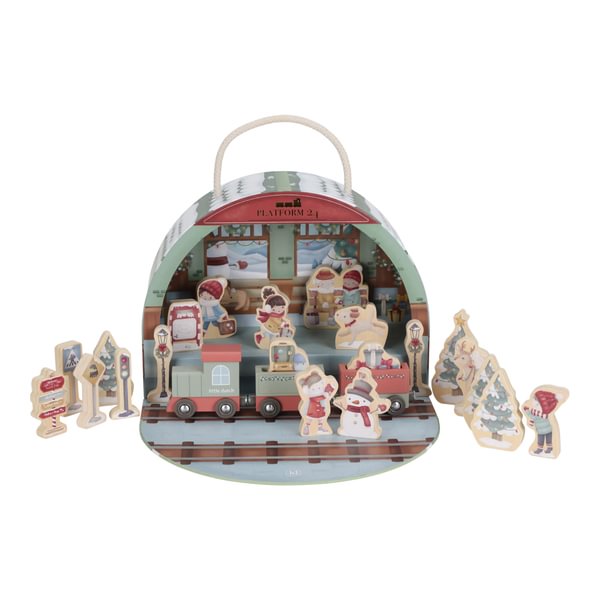 Little Dutch Trenino Natale calendario avvento legno 24 pezzi