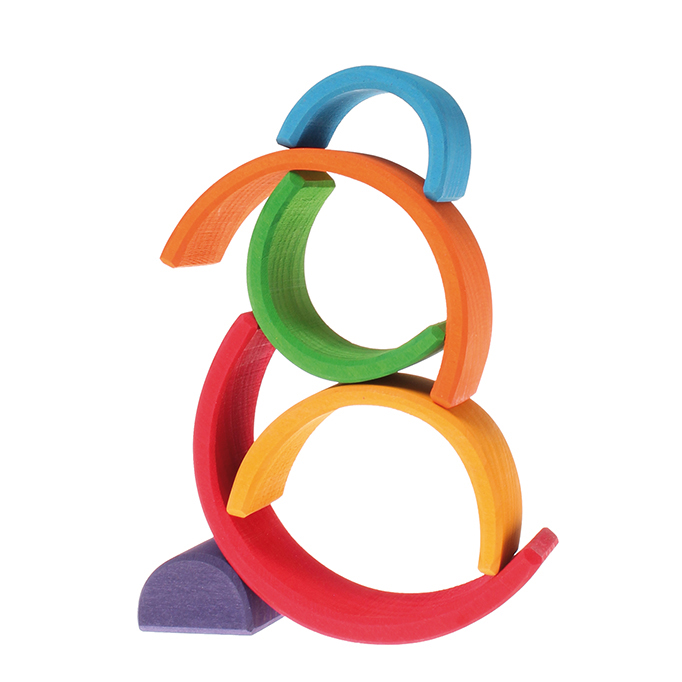 Grimm's Arcobaleno Mini 6 pezzi gioco legno colorato