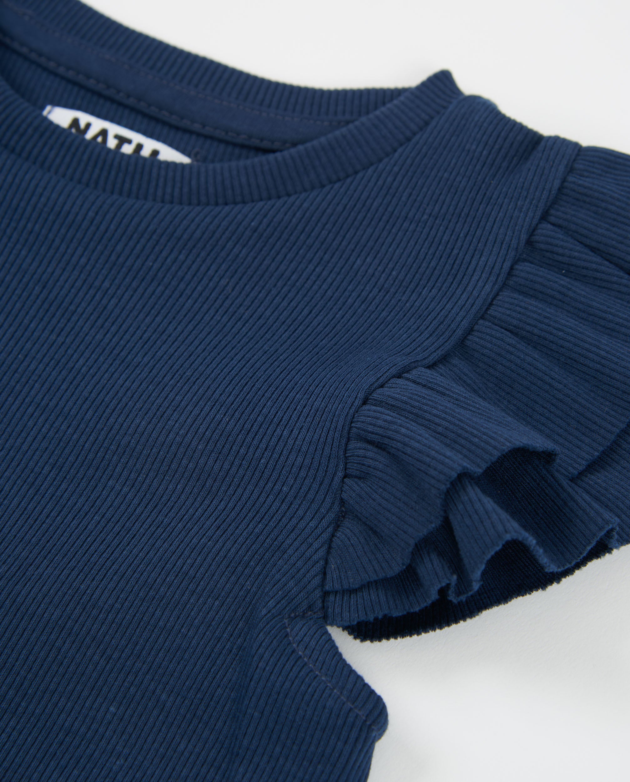 Tuc Tuc top bambina coste blu navy volant
