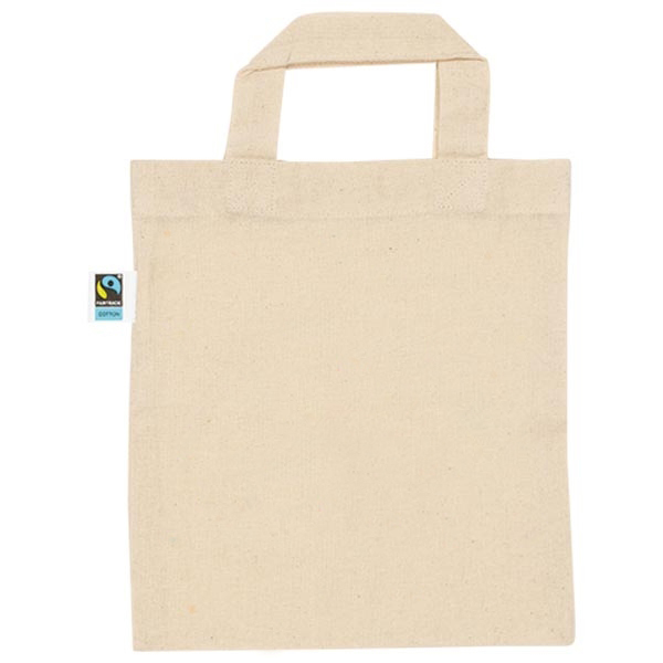Goki borsetta cotone manici ecru 21x23 cm