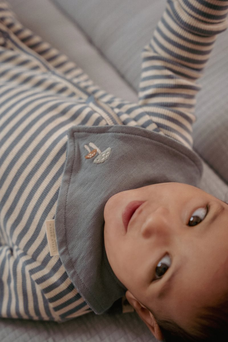 Little Dutch pigiama neonato righe blu cotone bio