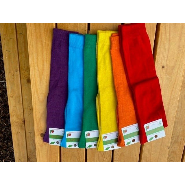 Slugs & Snails Rainbow calze alte bimbo cotone bio arancione