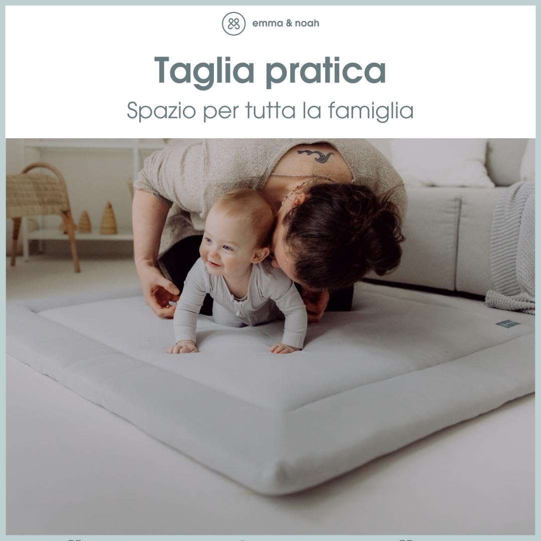 Emma & Noah Coperta Gattonare 120x120 cm imbottita cotone bio