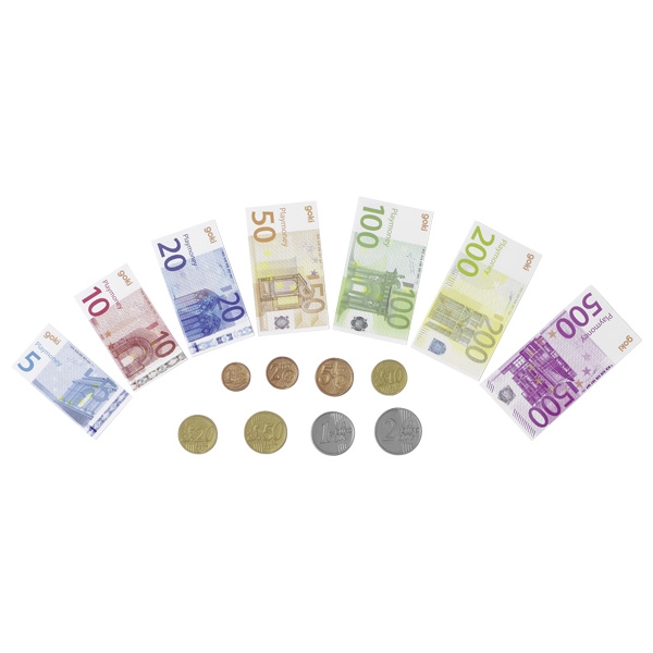 Goki Euro Set Banconote e Monete Giocattolo 116 Pezzi