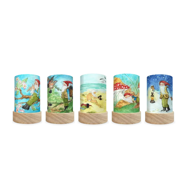 Toverlux George the Gnome trasparenze lanterna set 4 pezzi