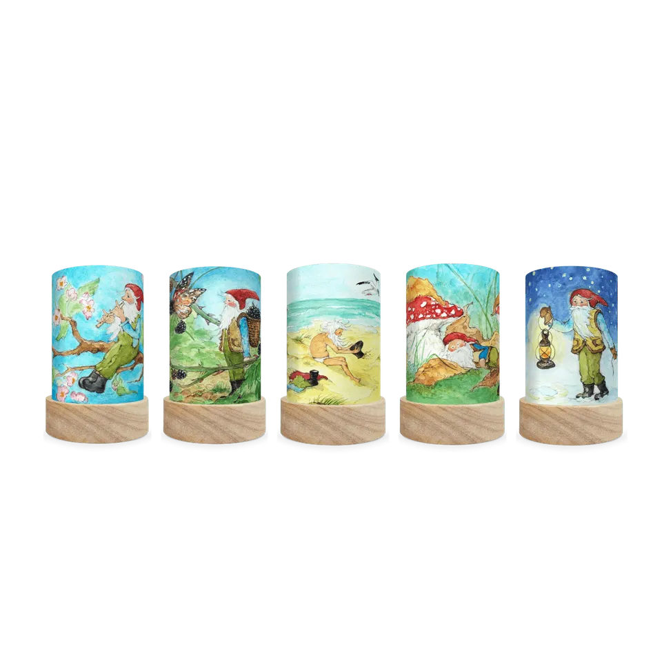 Toverlux George the Gnome trasparenze lanterna set 4 pezzi