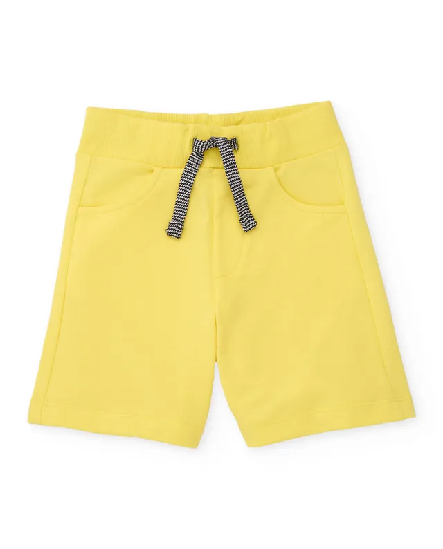 Tuc Tuc bermuda bambino giallo con tasche laterali