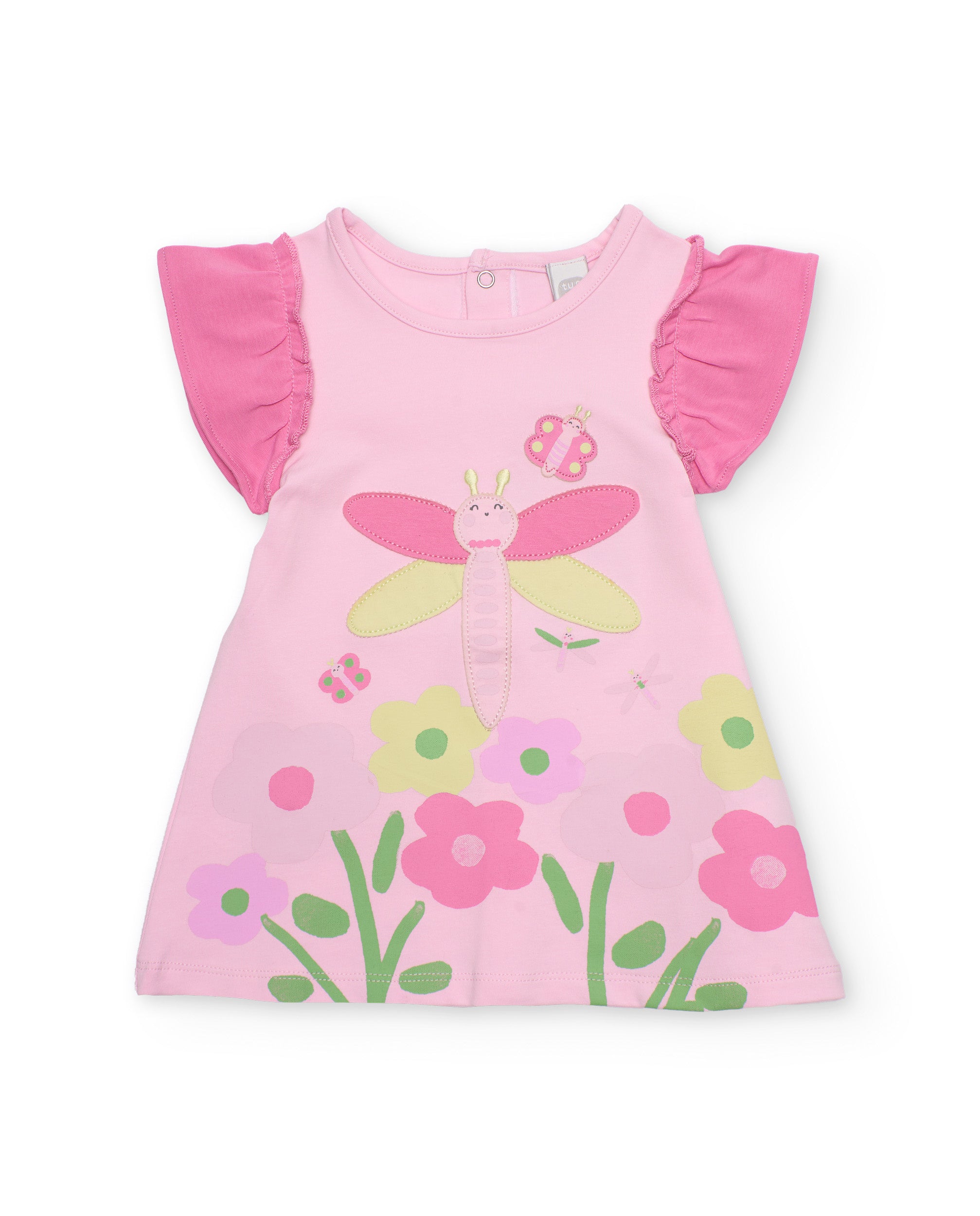 Tuc Tuc vestito neonata rosa libellula con mutandina