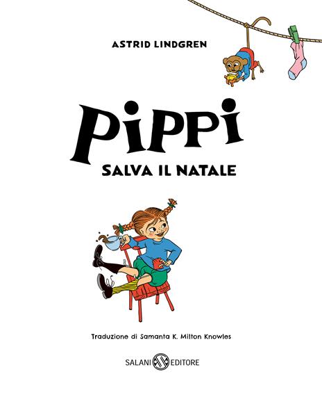 Salani Pippi Calzelunghe salva il Natale libro 32 pagine da 3 anni