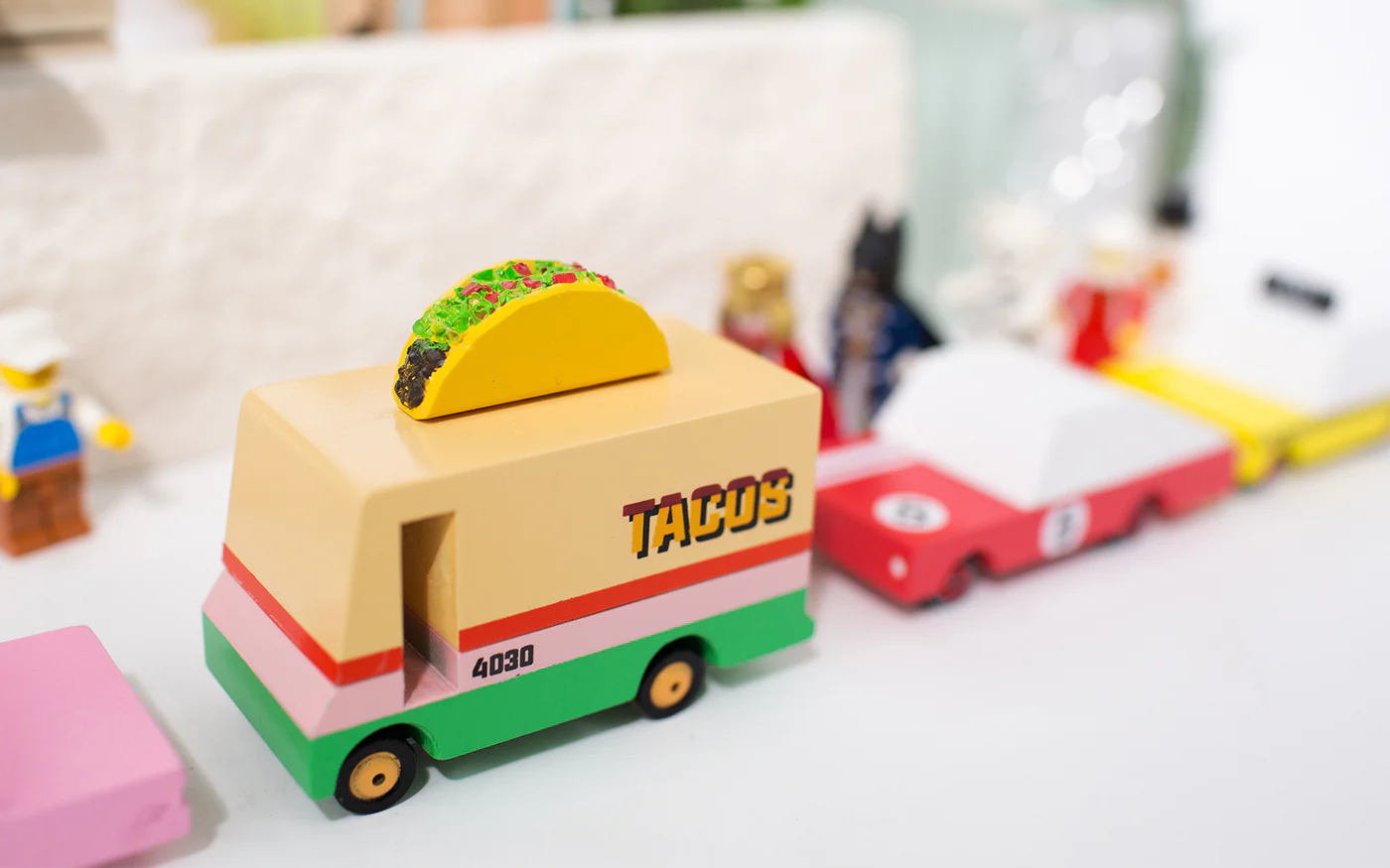 Candylab Candycar Taco Van macchinina legno 8,4 cm
