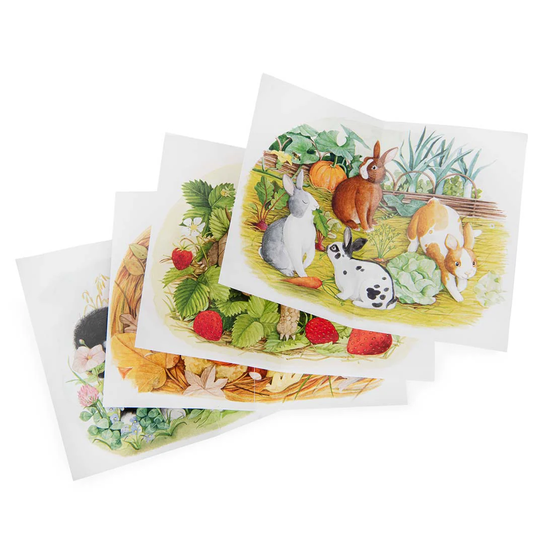 Moulin Roty Le Jardin puzzle animali giardino 4 puzzle