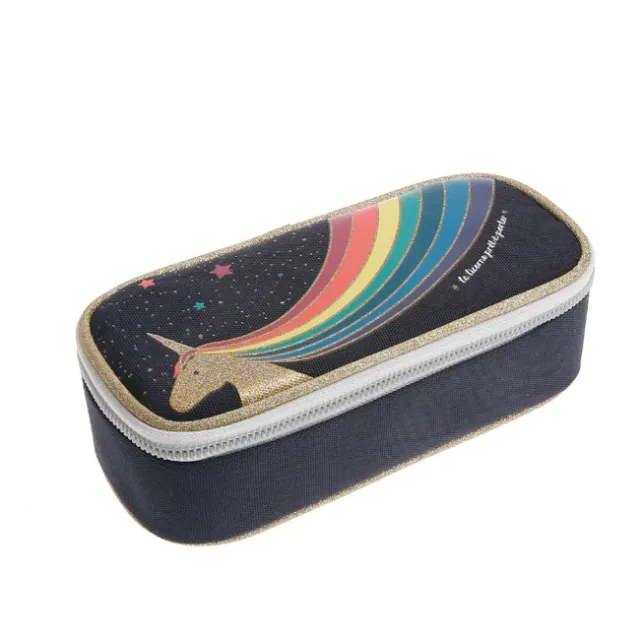 Jeune Premier Unicorn Gold astuccio scuola 22 cm idrorepellente