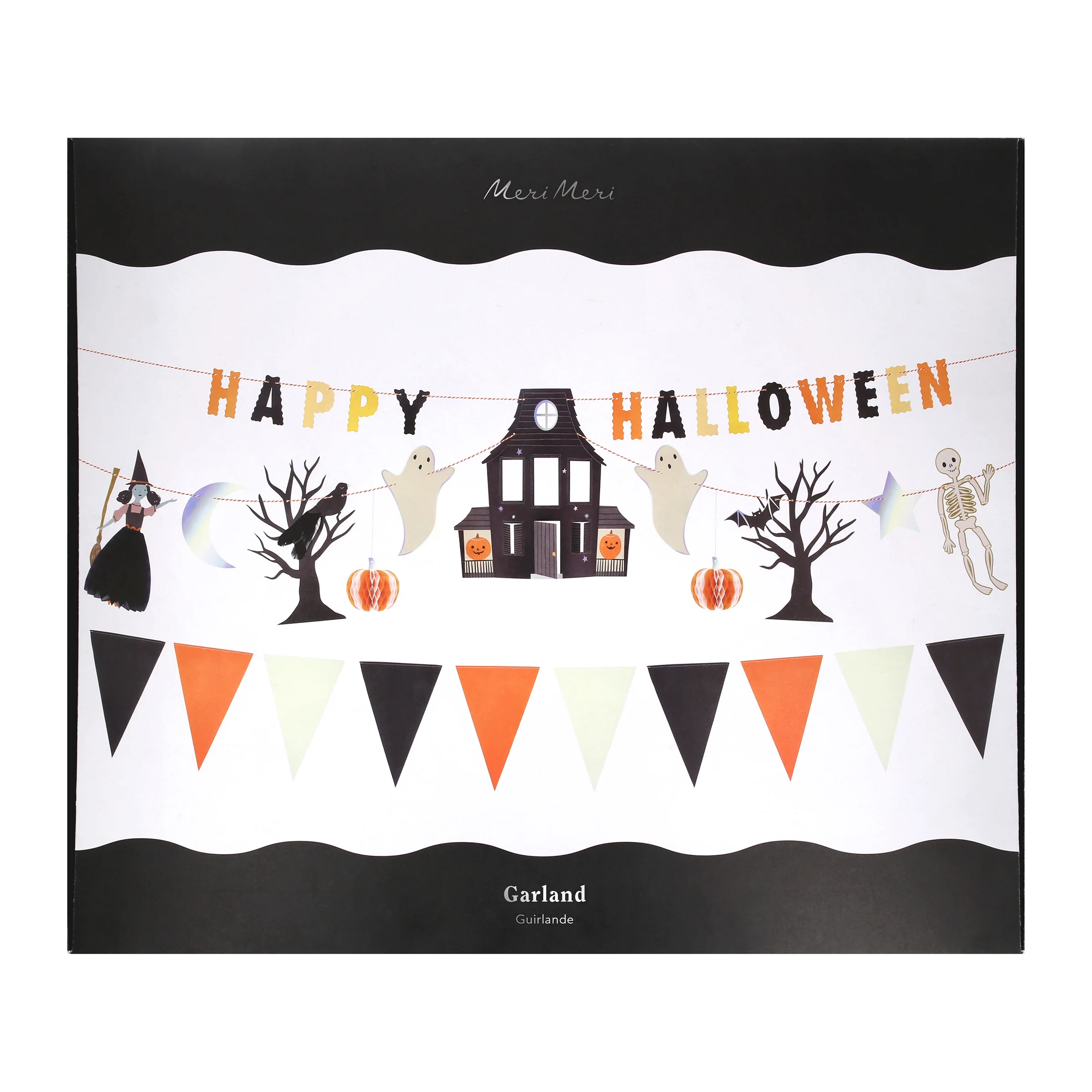 Meri Meri Halloween ghirlanda carta casa stregata