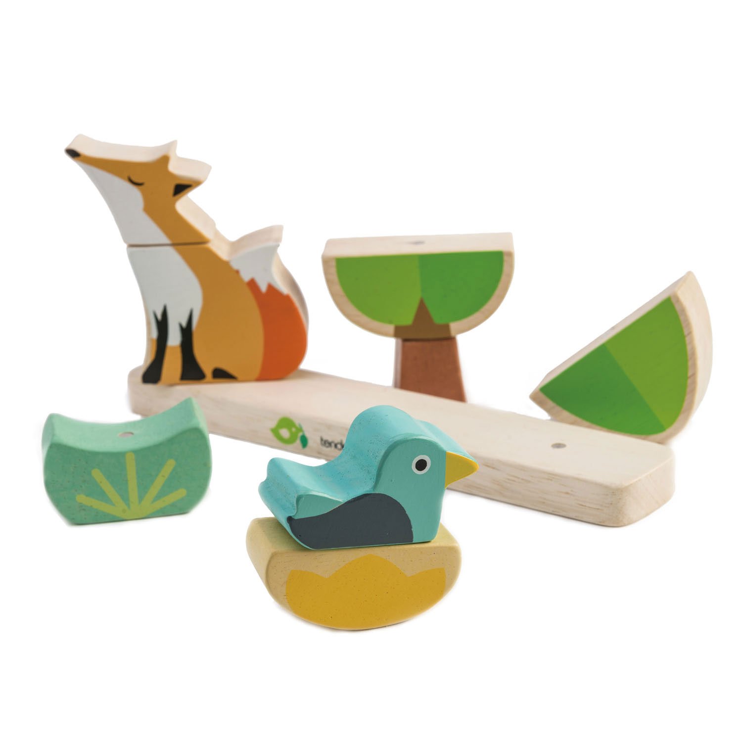Tender Leaf Forest impilabile magnetico legno 18 mesi+