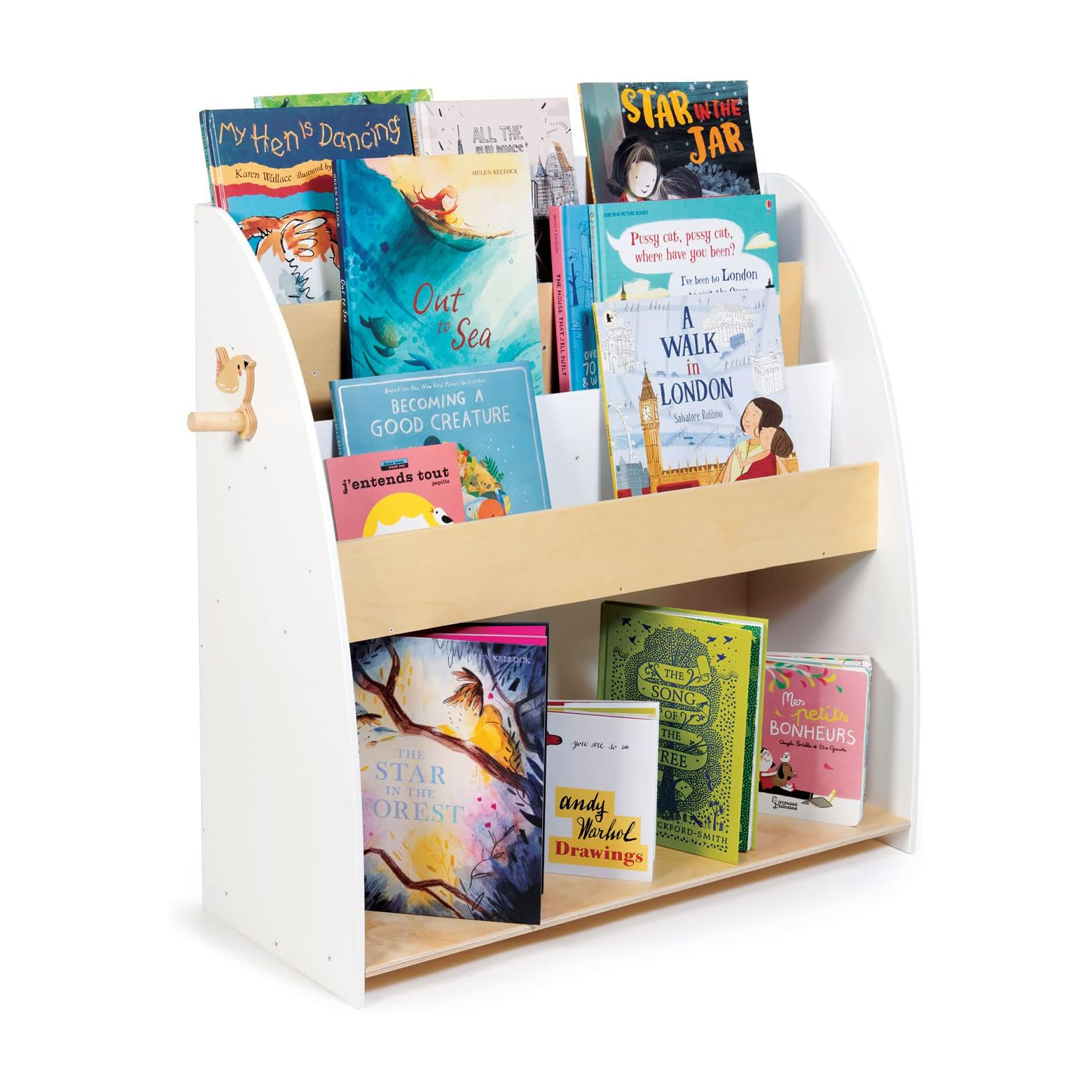 Tender Leaf 2in1 libreria scaffale frontale Montessori legno