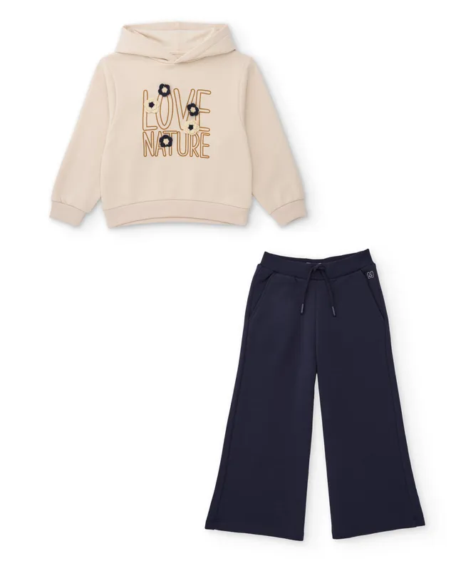 Tuc tuc Lake House tuta bambina crudo con cappuccio