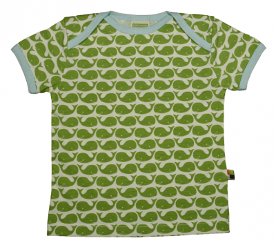 Loud & Proud balene verdi t-shirt cotone organico
