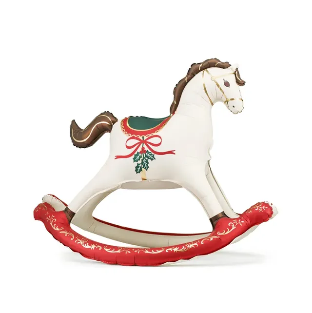 PartyDeco Cavallino a Dondolo palloncino foil 106x86 cm