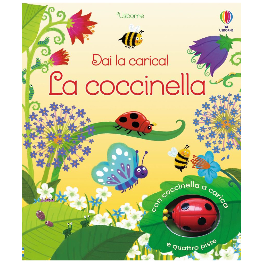 Usborne Dai la carica La coccinella libro gioco a carica