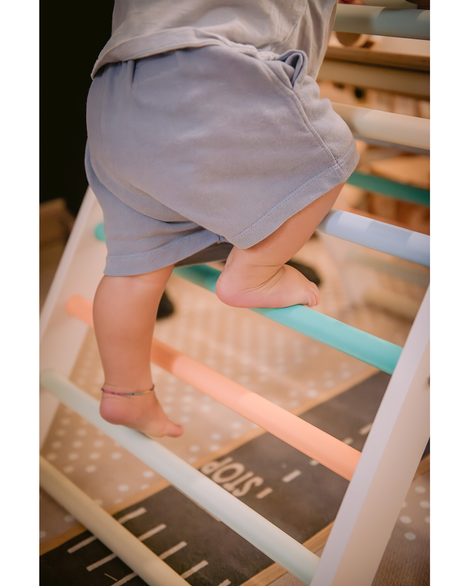 Triclimb Sunny Beach Triangolo Pikler legno con rampa