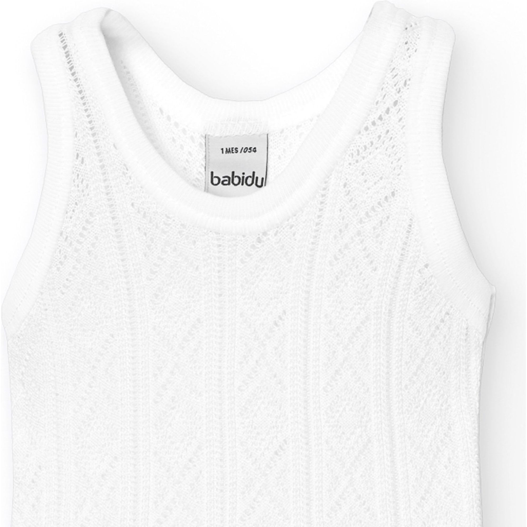 Babidu body spalline sottili cotone bianco 9 mesi traspirante