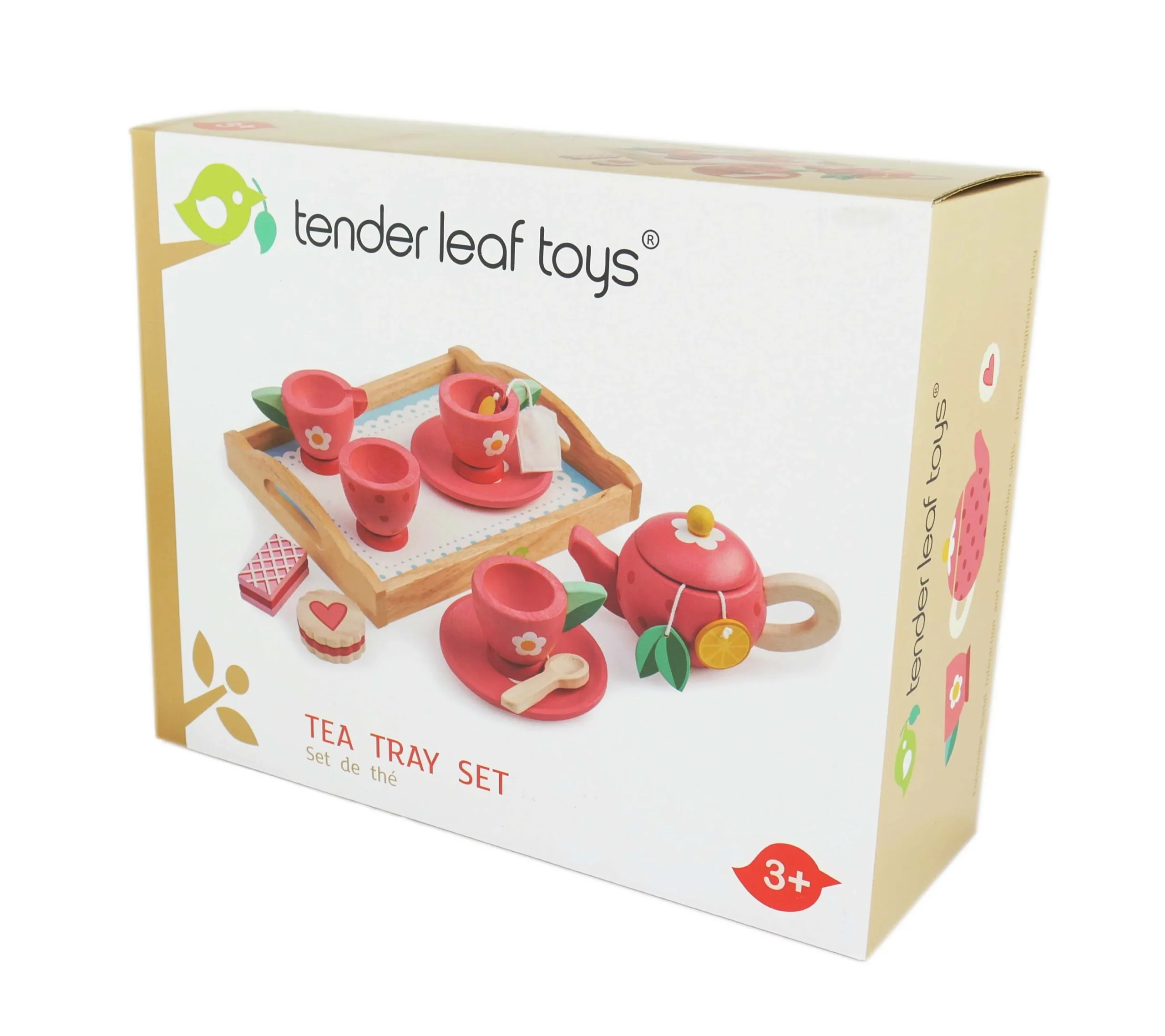 Tender Leaf Strawberry servizio da tè in legno