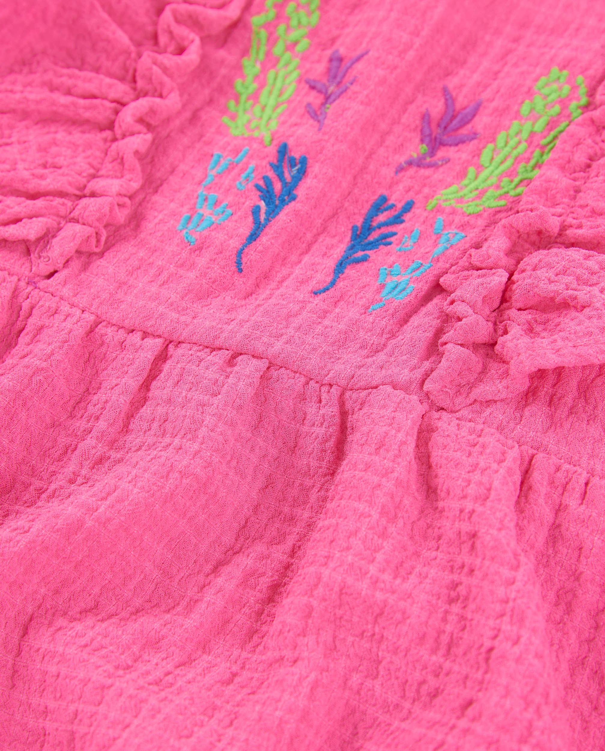 Tuc tuc vestito bimba fucsia ricamo fiori