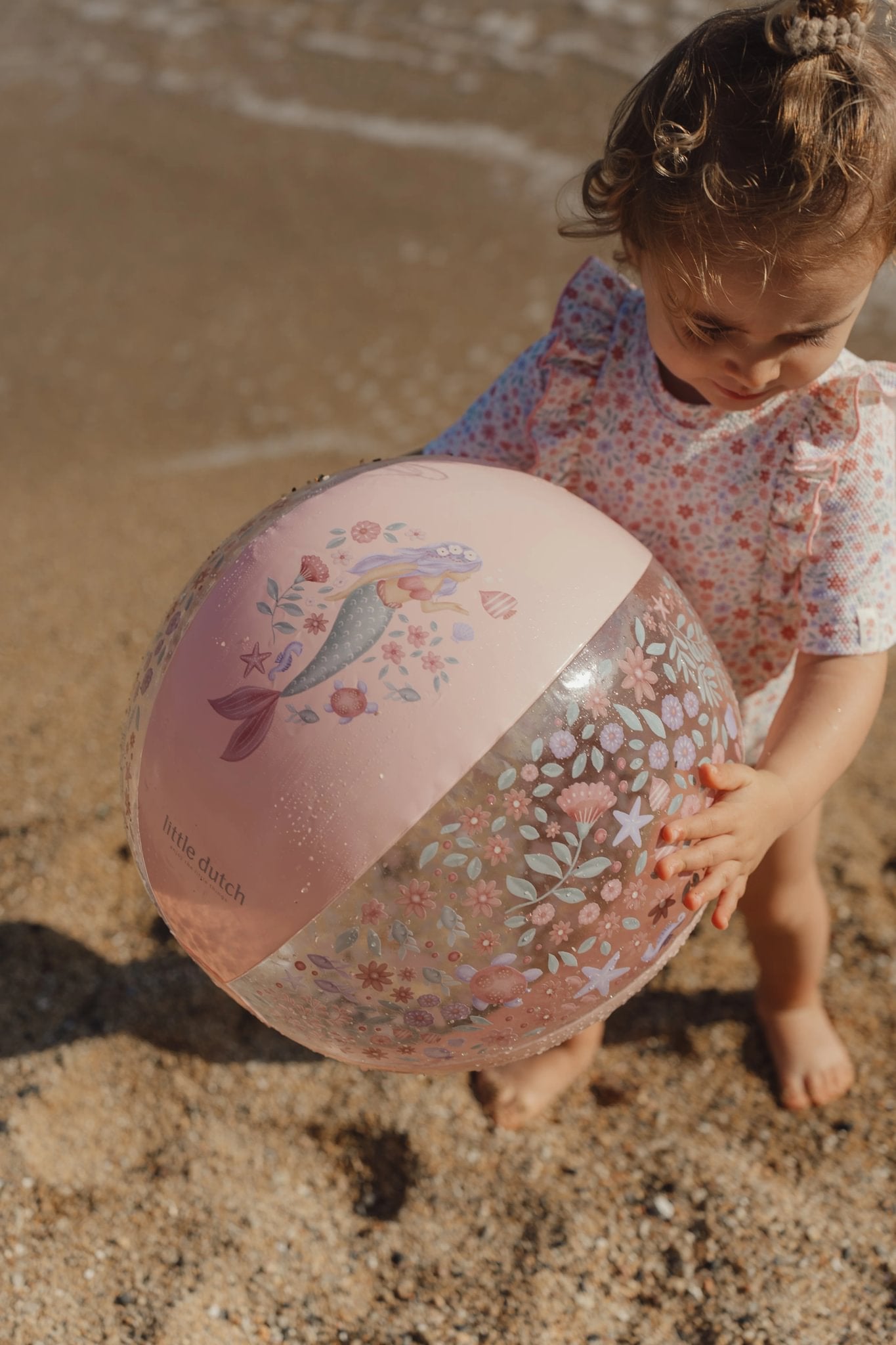 Little Dutch pallone spiaggia rosa sirene 35 cm PVC