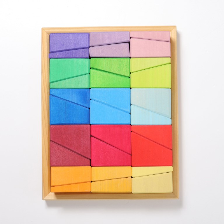 Grimm's Sloping Blocks costruzioni rainbow 30 pezzi