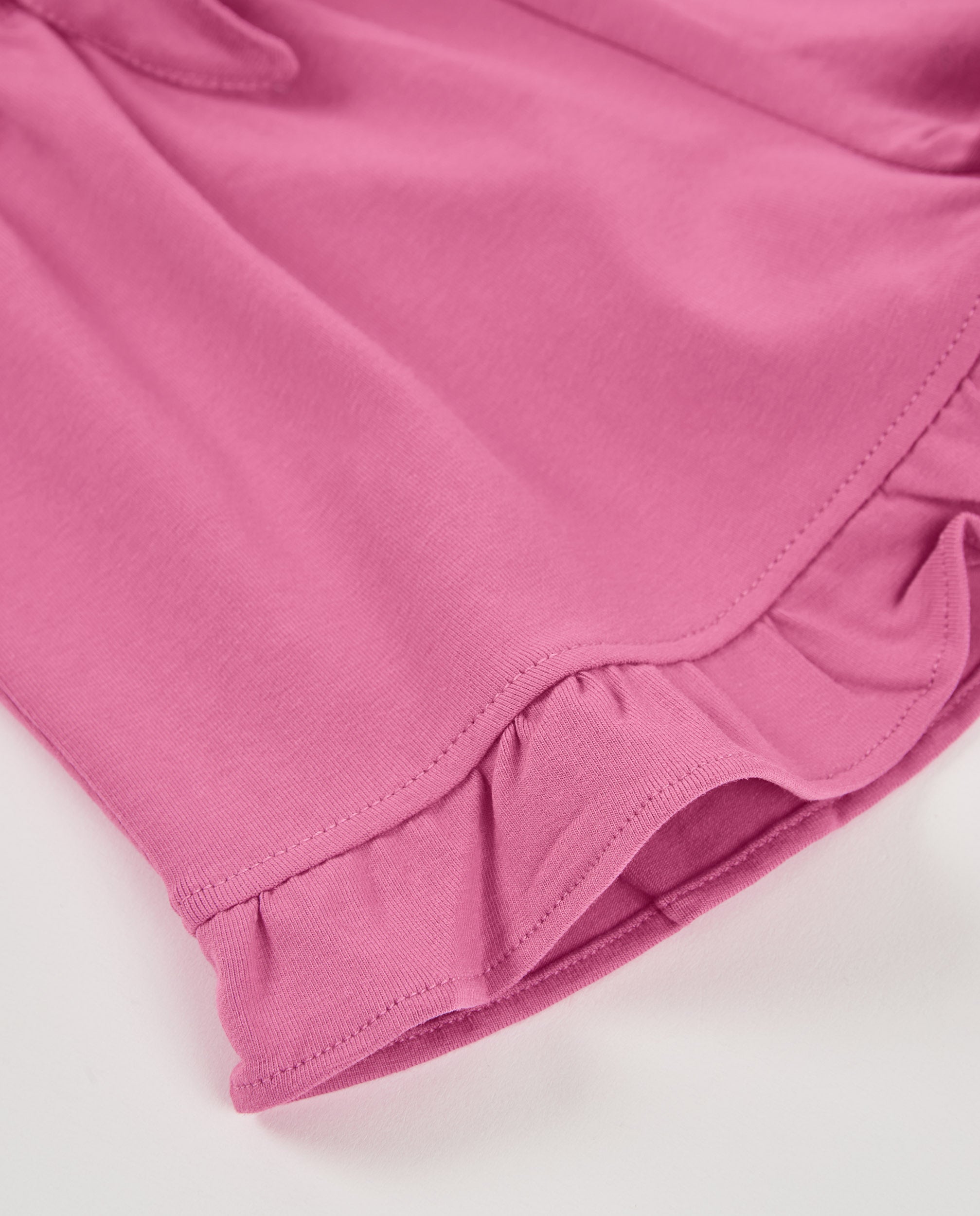 Tuc Tuc shorts bambina rosa balza fiocco elastico