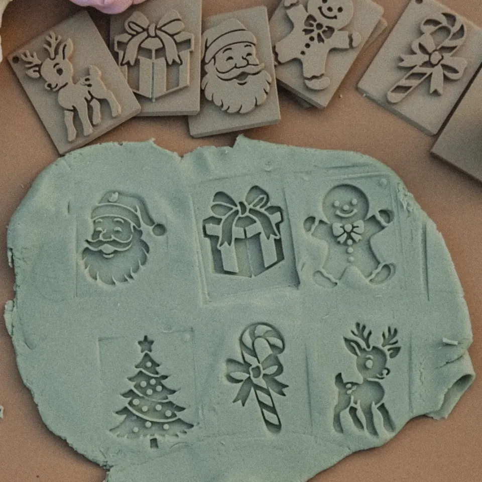 Kinfolk Eco Cutter set 6 stampini Natale biodegradabili
