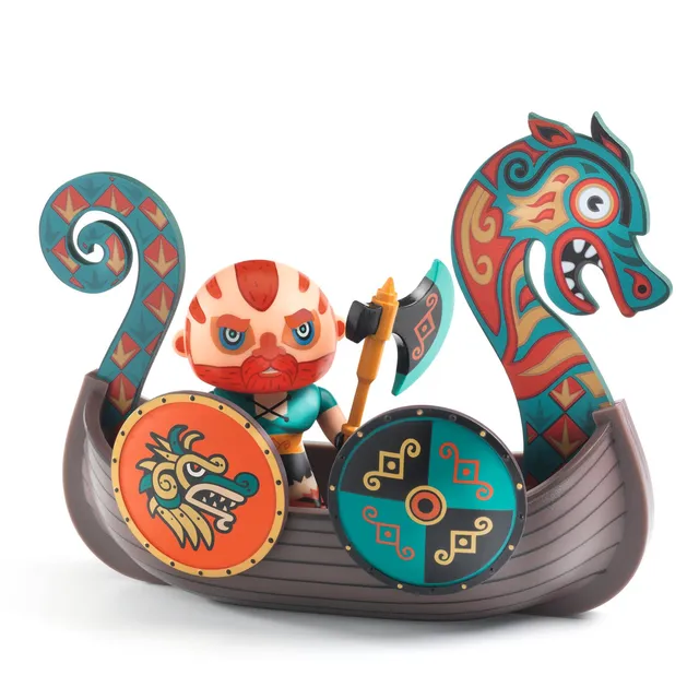Djeco Arty Toys Drak & Drakkar Figura Vinile 4 Anni
