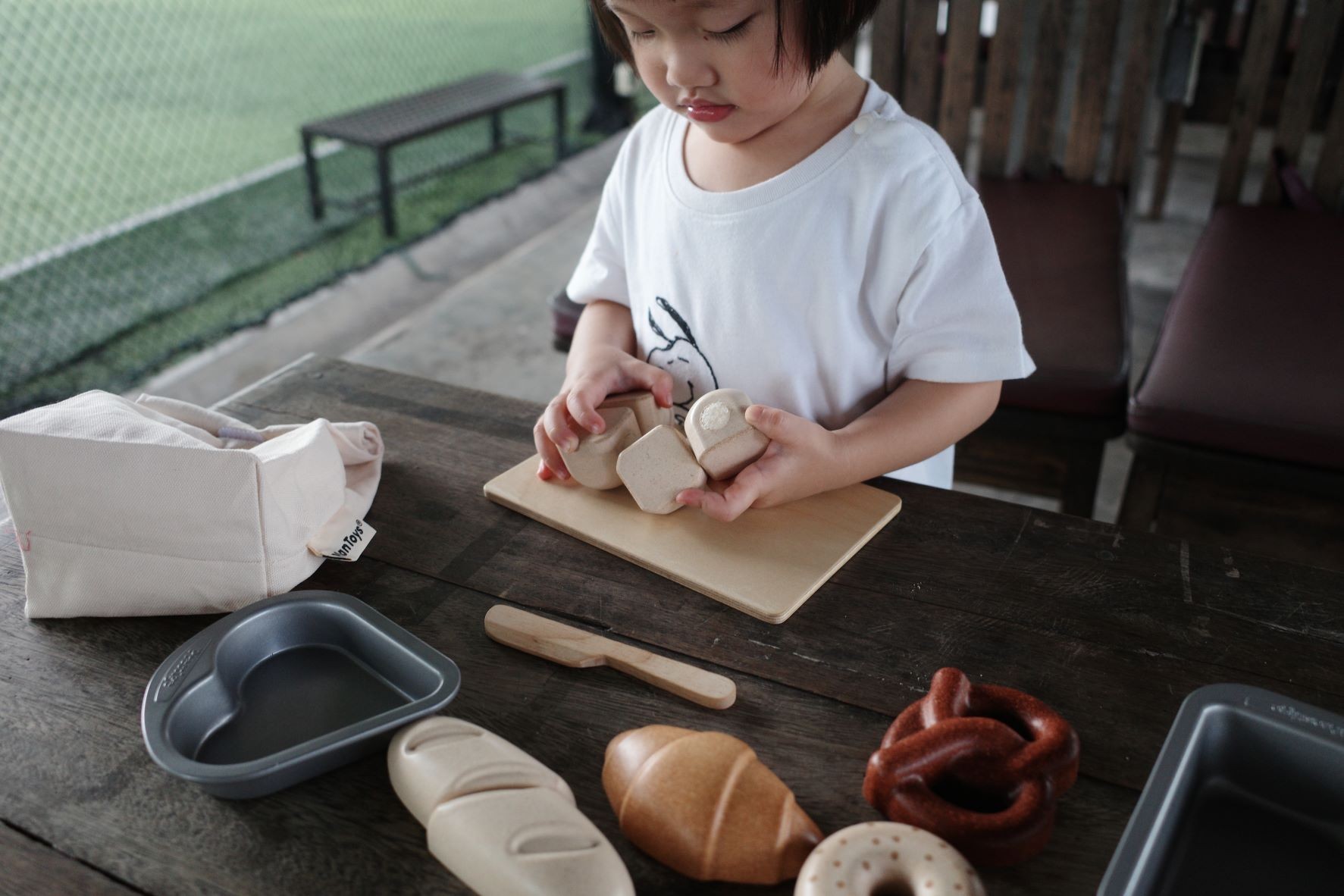 Plan Toys Bread Set gioco pane legno bimbi