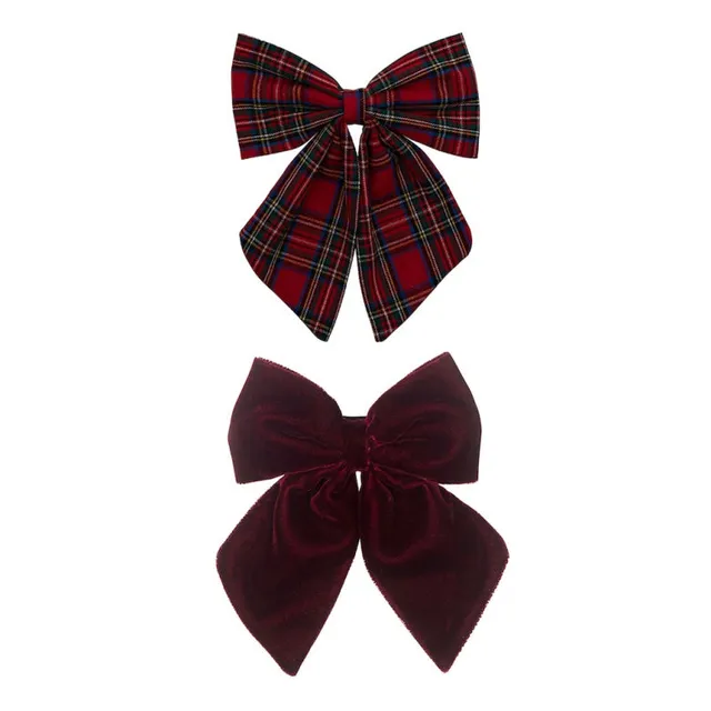 Mimi & Lula Tartan mollette capelli rosse 2 pezzi festa