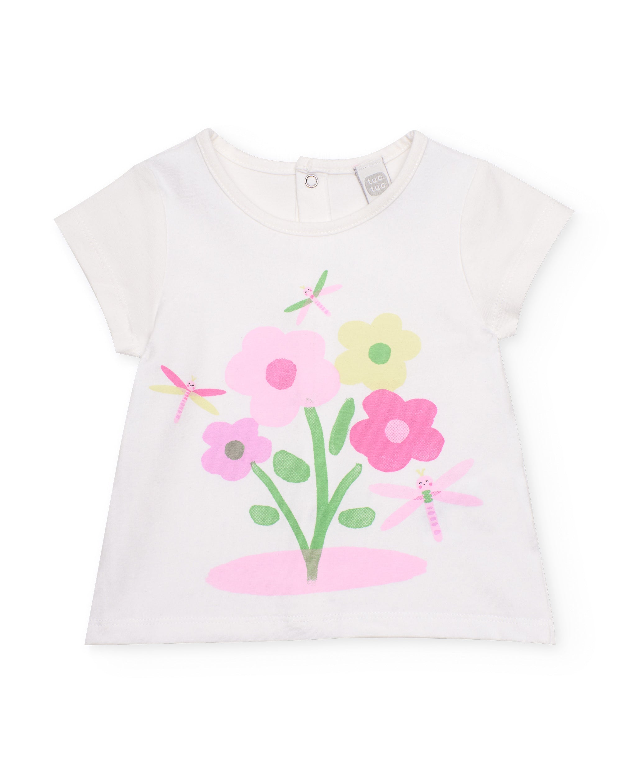 Tuc Tuc completo neonata rosa fiori 3 pezzi