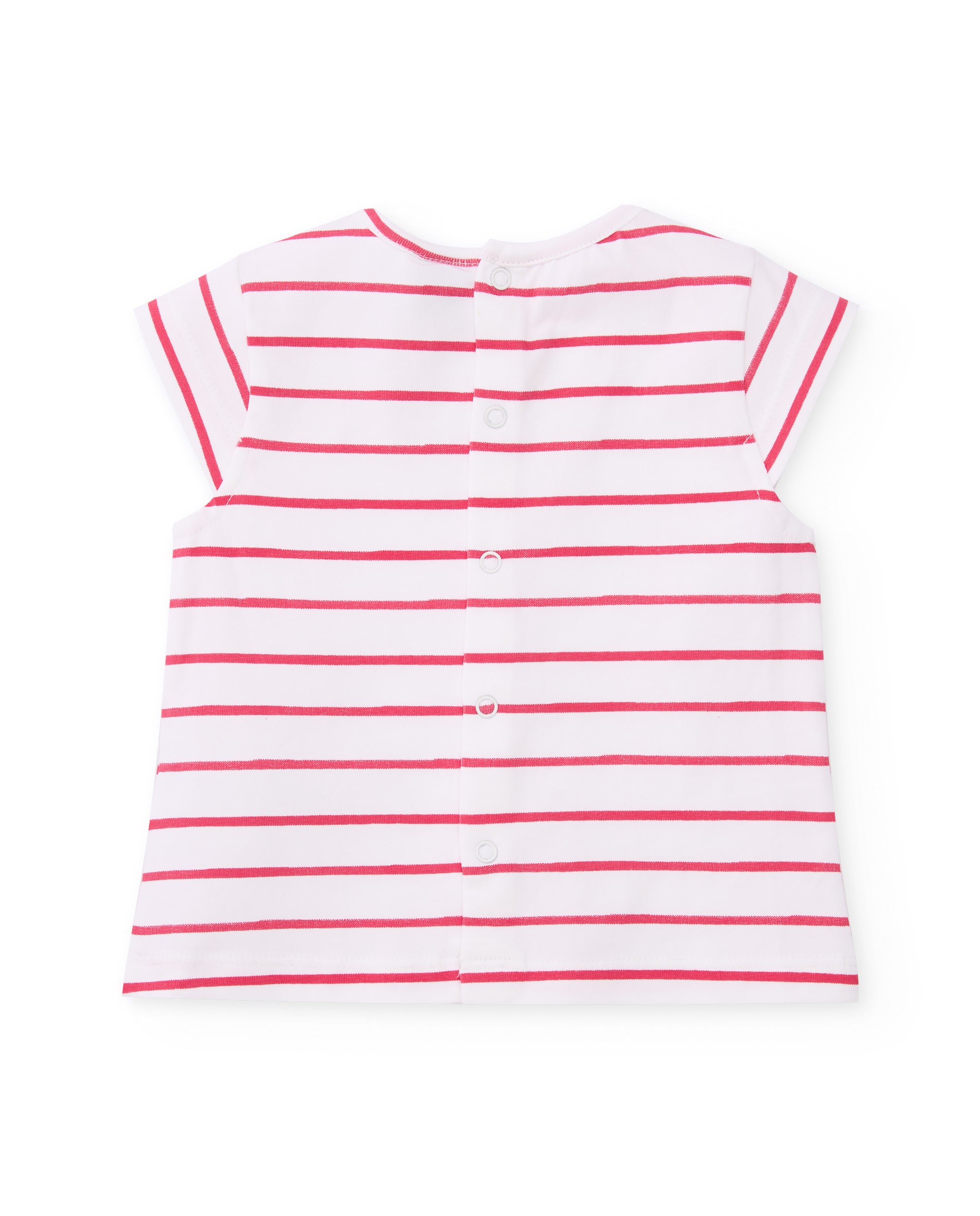 Tuc tuc Fragola completo neonata rosso 3 pezzi cotone