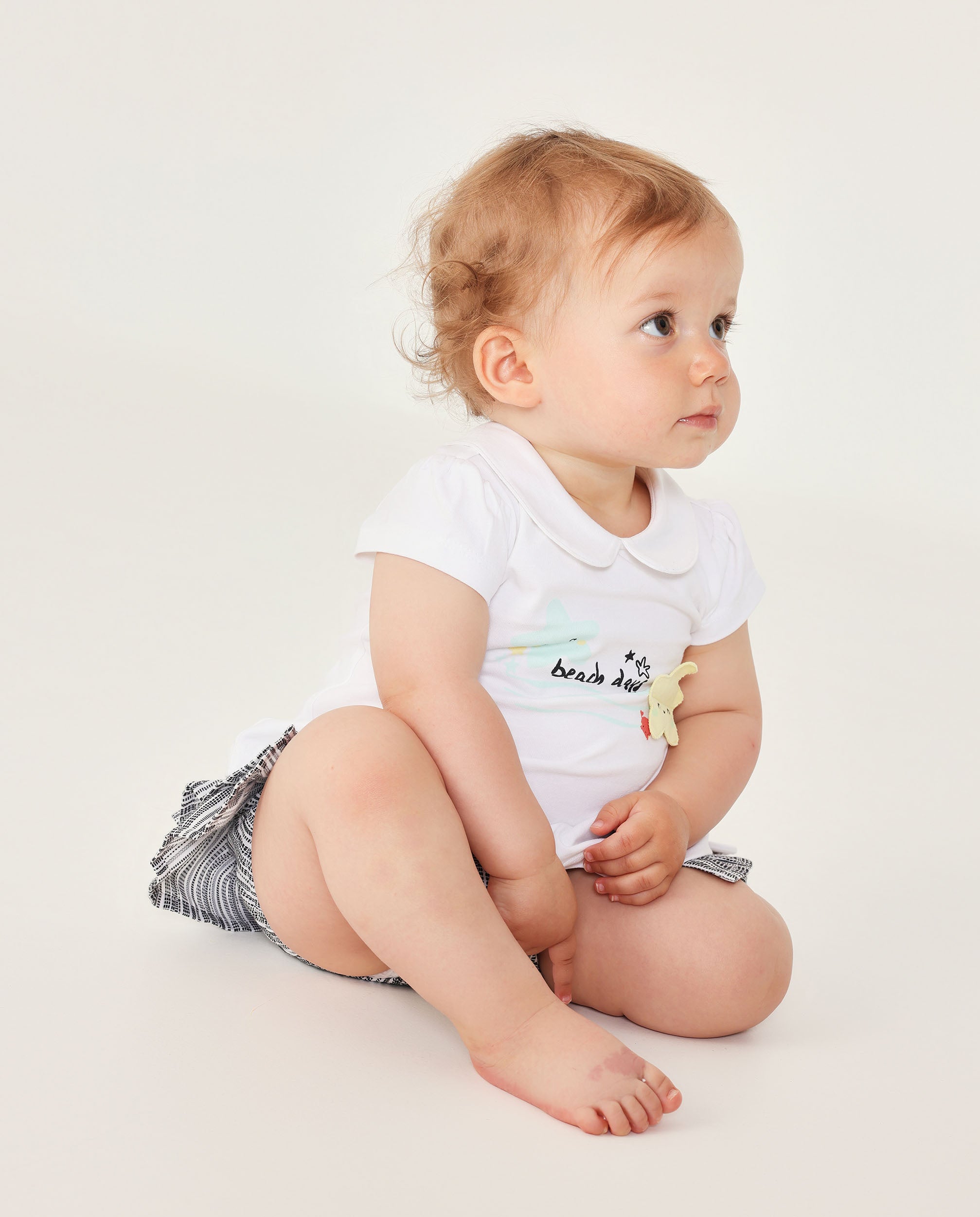Tuc Tuc completo neonata bianco righe maglia mutanda