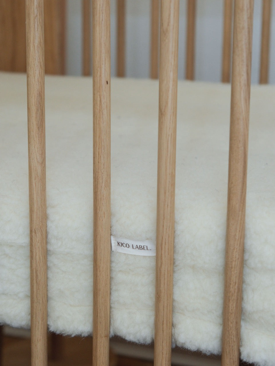Kico Label lenzuolo lettino lana merino 70x150 traspirante