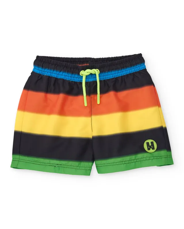 Tuc tuc boxer mare bambino righe multicolore nero